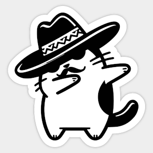 Dabbing Cat Sticker